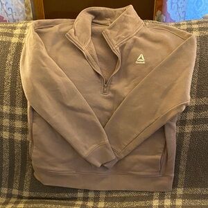 Reebok Men's Taupe Zip-Up Sweater